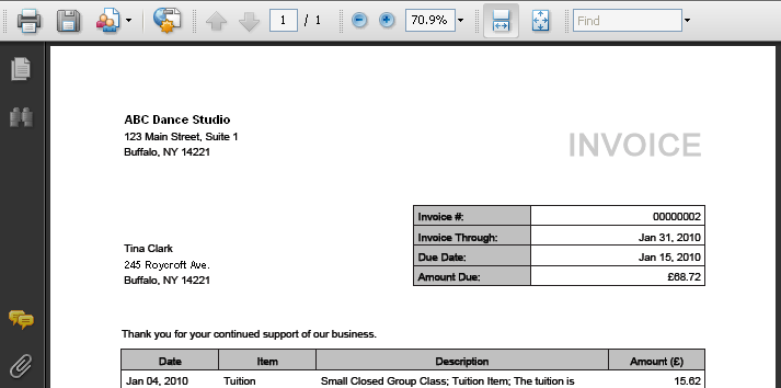 Invoice PDF