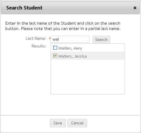 Search Students